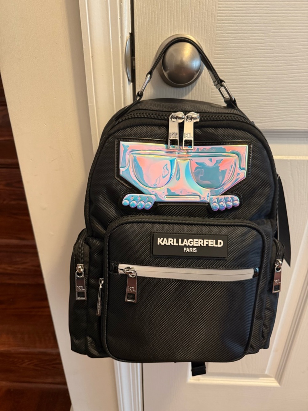 Karl Lagerfeld Black Small Backpack